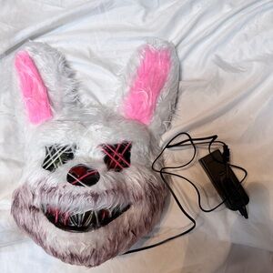 Tiny Tina Furry Bunny Mask with LED Lights
